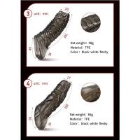 Leten Extensión Reutilizable Enormeñador de Placer para Hombres Anillo de Retraso de Ejaculación - details 9
