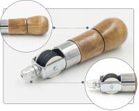 Herramienta de costura de cuero DIY, máquina de coser manual de cuero, hilo encerado para artesanía de cuero, tiras de cinturón de costura de borde, herramientas de Zapatero - details 4