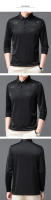 Camiseta de Hombre CASUMANL Estampado Sólido para Primavera y Otoño Cuello Doblado Casual - details 9