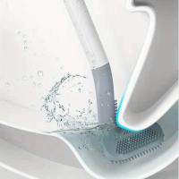 Cepillo de Silicona para Inodoro de Mango Largo y Fácil Limpieza, Diseño Higiénico y Ahorrador de Espacio para una Limpieza - details 7
