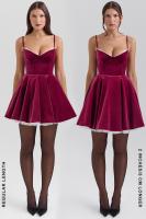 2025 Navidad blanqueamiento chica picante arriba en vestido de princesa con tirantes para mujer Pony - details 5