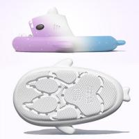 Zapatillas de sandía para hombre y mujer, chanclas planas informales con dibujos animados de tiburón Eva, Chanclas de playa, novedad de verano - details 59