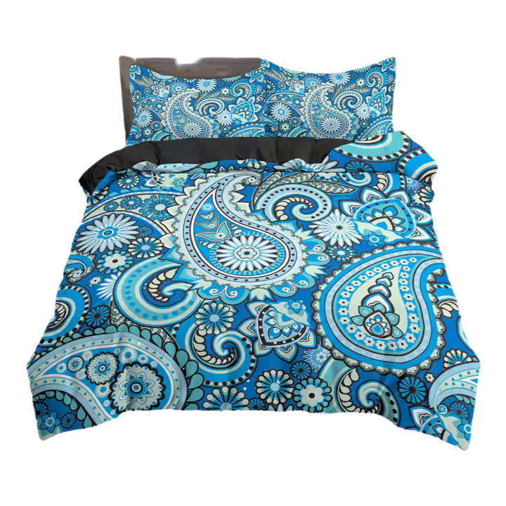 Juego de funda nórdica de Mandala, juego de cama bohemio, funda de edredón suave con 1/2 Uds., funda de edredón para dormitorio, tamaños King y Queen - 1