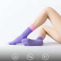 Calcetines de yoga para mujer, medias de algodón antideslizantes para Pilates, deportes, Zumba, ejercicios aeróbicos, fitness, Color a la moda - details 1
