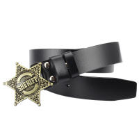 Cinturón de piel de vaca auténtica para hombre, sin hebilla, hebilla lisa, 5 colores, accesorios para el cuerpo - details 8