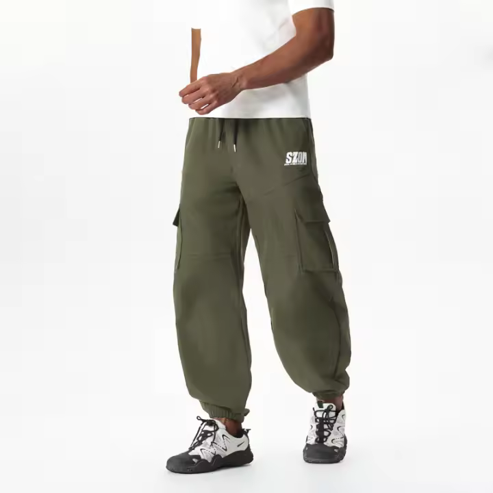 Pantalones cargo de moda de verano holgados de estilo coreano para hombre con piernas cónicas - 1