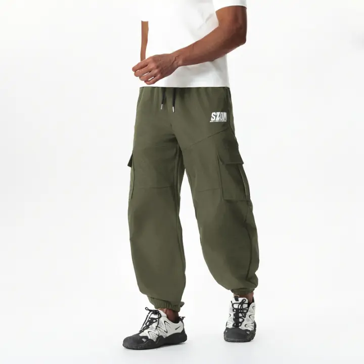 Pantalones cargo de moda de verano holgados de estilo coreano para hombre con piernas cónicas - 1