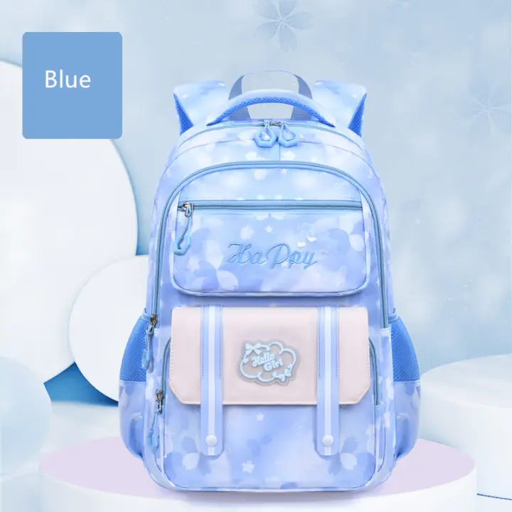 Mochilas escolares para niñas, moradas, impermeables, gran capacidad - 1