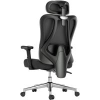 Ergonomica Escritorio, Silla Oficina Soporte Lumbar, Silla de Ordenador reclinable de ángulo Grande, Respaldo de , Negra - details 7