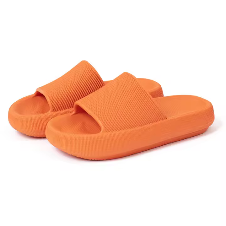 Cubierta de baño dedo del pie zapatillas resistentes al desgaste verano hogar fondo grueso pareja sandalias de una palabra EVA fondo suave sandalias interiores - 1