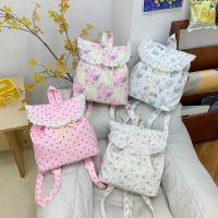 Nueva mochila Kawaii con volantes, bonita mochila con cordón para exteriores, mochila de viaje informal dulce para niñas - details 11
