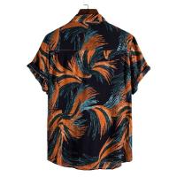 Camisa ajustada de manga corta para hombre, ropa informal con estampado grande, novedad de verano, 2021 - details 33