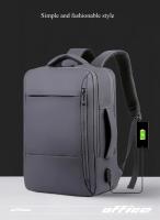 Mochila de gran capacidad para hombre, Mochila para ordenador con carga USB - details 1