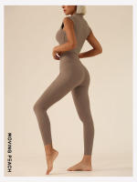 Movimiento de Yoga Leggings para las mujeres deportes pantalones ajustados de cintura alta con ajustado largo pantalones cookteca - details 9