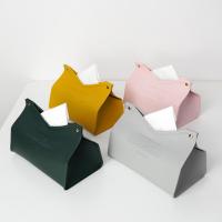 Caja de Almacenamiento Grande para Escritorio de Cuero para Decoración de Hogar Sala de Estar Dormitorio Cocina Estilo Nórdico Porta Pañuelos - details 1