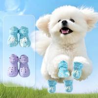 Zapatos de Perro Impermeables y Cómodos Set de 4 Ajustables Protección de Patas Botas de Mascotas - details 2