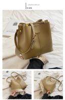 Nuevo bolso, textura de alta calidad, temperamento bandolera de hombro, bolso de cubo, bolso de mujer de tendencia de moda retro de gran capacidad - details 11