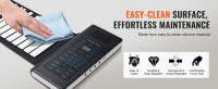 SucceBuy Piano enrollable de 88 teclas: 128 ritmos, 128 tonos, recargable, LED, 5 puertos, para todas las edades - details 2