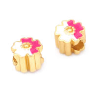 Pulseras de Brass Dorado Mate 4PCS Grande Agujero Abalorios para Hacer Joyas DIY - details 85