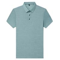 Polo de manga corta informal de negocios de verano 2025 con nuevo estampado para hombres, camiseta de manga corta cómoda y transpirable con estilo para el verano - details 18