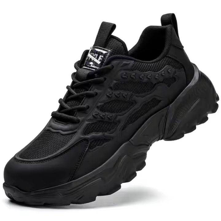 Zapatos de seguridad blancos para hombre, botas de trabajo antipinchazos y antideslizantes, indestructibles, zapatillas deportivas con punta de acero. - 1