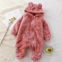 Pijamas cálidos de felpa para bebé, con monos, bolsas de oso con cuello con capucha, pijamas informales para recién nacido de 0 a 1 años - details 12