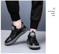Zapatos de cuero para hombre, zapatos casuales huecos y transpirables de suela gruesa - details 29