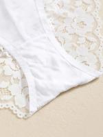 Conjunto de Lencería de Flores de Encaje Bra de Soporte Profundo V, Bralette de Underwire, Comodidad para Mujeres Conjunto de Ropa Interior de Moda - details 7