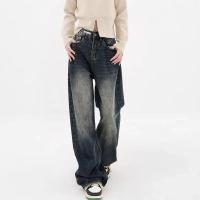 Jeans Holgados de Moda Callejera Retro Pantalones Anchos y Alta Cintura para Mujeres - details 1