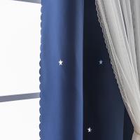 Cortinas de Dormitorio de Doble Capa Aislantes Térmicos Opaques con Ojales Protección UV,1 pieza - details 41