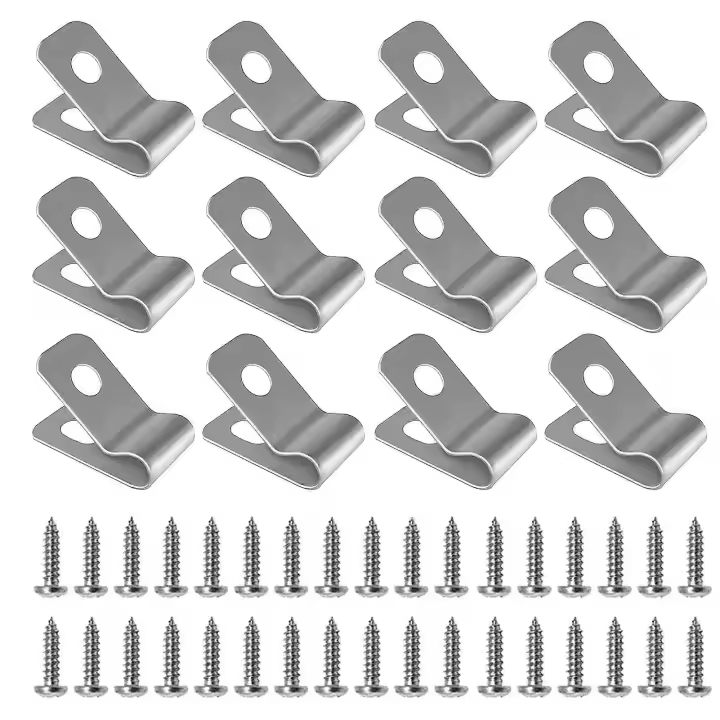 Clips de Alambre de Valla de Acero Inoxidable 100 Pcs Resistentes a la Oxidación para Jardín Yard - 1