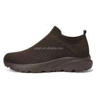 Nuevos deportes ultraligeros antideslizantes con suelas de zapatos para hombres, zapatos cómodos de punto para caminar para mujeres a bajo precio para fitness - details 4