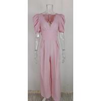 Vestido Elegante de Mujer de Cintura Alta con Cuello en V Color Sólido Verano Otoño - details 9