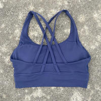 Sujetador Deportivo Para Mujer En Color Sólido Fitness Yoga Gimnasio Deporte Con Almohadillas De Pecho Alta Calidad Absorbedora De Choques Talla Ajustable Top De Entrenamiento - details 12