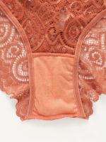 Shorts cómodos y transpirables de encaje floral, braguitas ajustadas elásticas - details 9