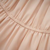 2025 nuevo vestido de verano de manga de burbuja pequeño cuello cuadrado medio y largo vestido de hadas de manga corta de cintura alta vestido de estilo retro francés - details 5
