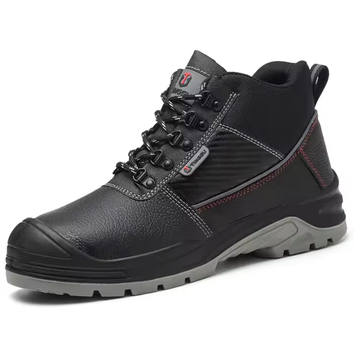 Zapatos de seguridad para hombre, botas de trabajo impermeables, antigolpes, antipinchazos, zapatos protectores, botas con punta de acero indestructibles, zapatillas de deporte para exteriores - 1