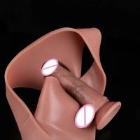 Empaque privado Sexy SXXY 10 estilos Dildo hueco grande con correa para hombres Gay Funda de silicona para hombre Pantalones Retraso de la eyaculación Juguetes sexuales - details 16