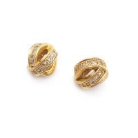 Cuentas de Espaciador de Barril de Brass Dorado de 18K Accesorios de Joyería DIY para Mujeres - details 69