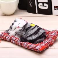 Juguetes de peluche de simulación de animales para niños, muñeco de felpa para dormir, gatos con sonido, decoraciones de juguete, regalo de cumpleaños para niños - details 8