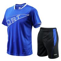 Pantalones cortos de manga corta para deportes al aire libre para hombre, conjunto de dos piezas, holgado, transpirable, de alta calidad - details 6