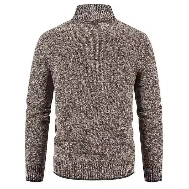 Cárdigans de punto para hombre Suéteres informales con cremallera completa X - 1