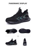 Botas de trabajo deportivas para hombre, zapatos de seguridad a prueba de perforaciones, con punta de acero, protectores de seguridad indestructibles - details 7