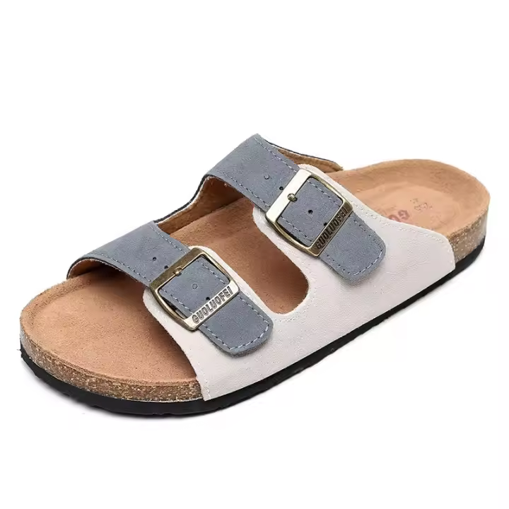 Sandalias clásicas de corcho para hombre y mujer, zapatillas de corcho de alta calidad, zapatos deslizantes Unisex - 1