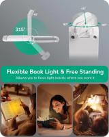 Book Light LED USB Rechargeable Reading Light Eye Protection Night Light Portable Clip Desk Light Bookmark Read Light - details 3