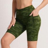 Pantalones de Yoga sin Costuras CHRLEISURE Shorts de Ciclismo Elásticos con 3 Bolsillos para Mujeres Leggings de Color Sólido - details 14