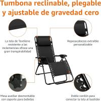 Silla Gravedad Cero, 90 x 66 x 110 cm, Negro - details 15