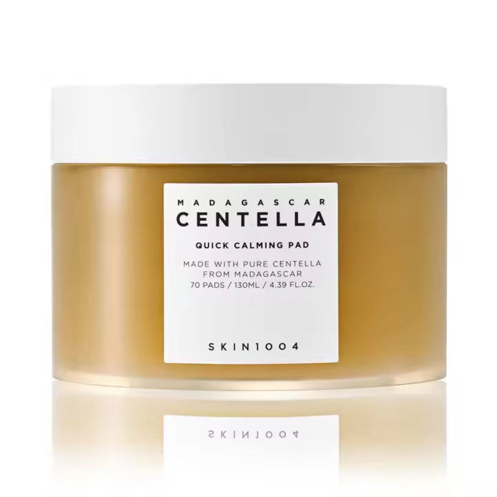 SKIN1004 Madagascar Centella Pad 70ea, 130 ml, efectos calmantes rápidos calmantes para pieles sensibles - 1