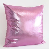 Funda de almohada de Color sólido metálico brillante, funda de almohada de aluminio PU, Hotel, dormitorio, sala de estar, fiesta, evento, decoración del hogar, 9 colores, 45x45cm - details 6