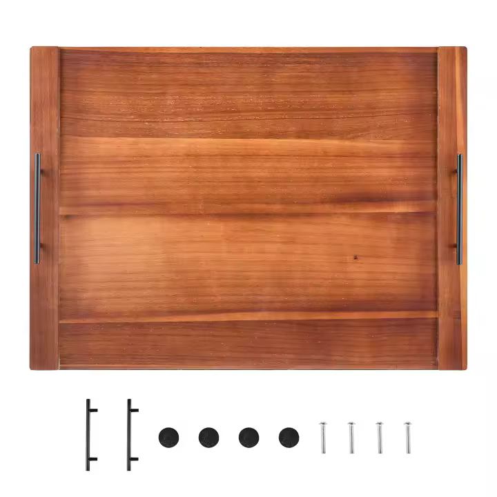 SucceBuy Cubierta de estufa de madera para fideos, tablero superior de estufa multiusos para estufas de gas y eléctricas, tabla de cortar de madera de acacia con asas, cubierta de estufa o fregadero para RV para espacio adicional en la encimera - 1